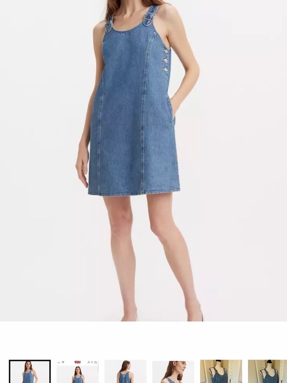 Levi’s Jumper denim dress - Picture 2 of 7